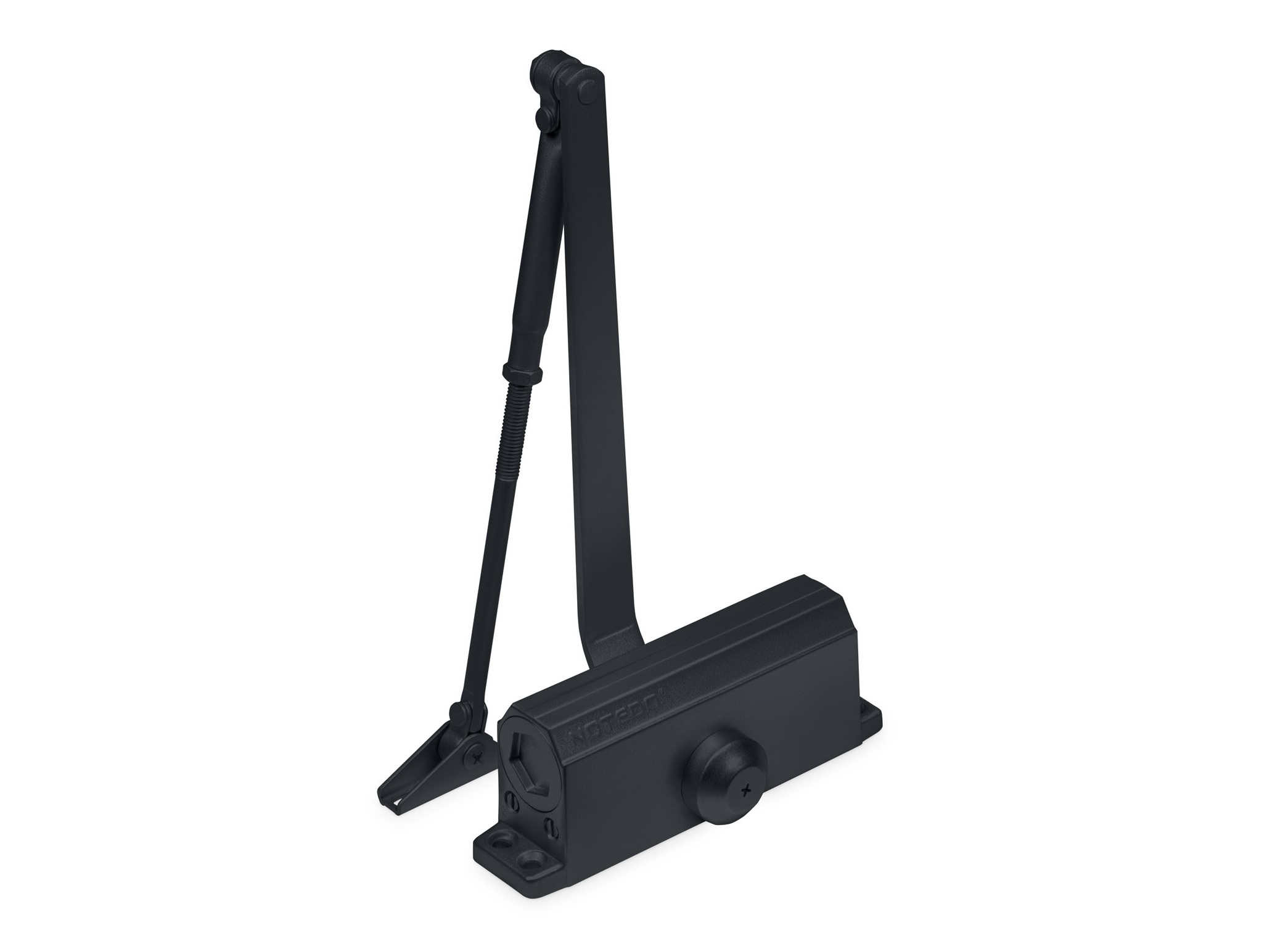 Доводчик NOTEDO DC-100, EN3/4/5, 120 кг, 1250 мм, RAL 9005 чёрный